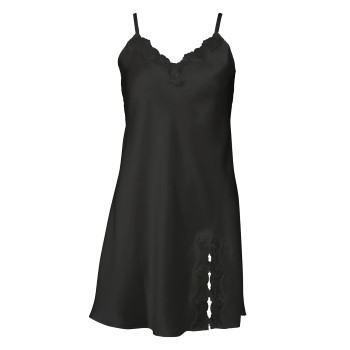 Lady Avenue Pure Silk Slip With Lace