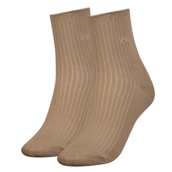 2-Pack Calvin Klein Women Short Roll Top Sock