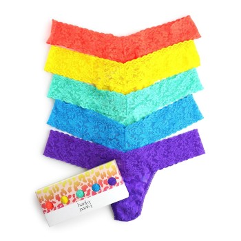 5-Pakkaus Hanky Panky Signature Lace Low Rise Thong