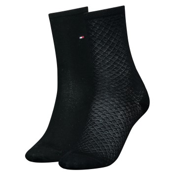 2-Pakning Tommy Hilfiger Women Diamond Structure Socks