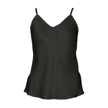 Lady Avenue Pure Silk Camisole With Cording