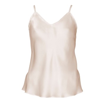 Lady Avenue Pure Silk Camisole With Cording