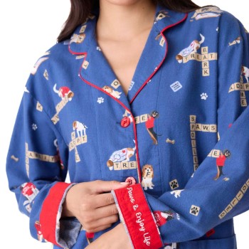 PJ Salvage Long Sleeve Flannel Pyjama
