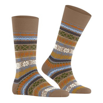 Burlington Country Fair Isle Wool Sock