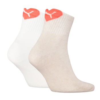 Puma Women Heart Logo Short Crew Socks