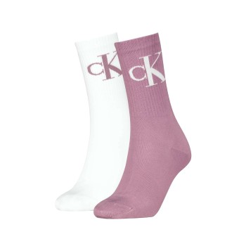 2-Pakkaus Calvin Klein Women Monogram Crew Socks