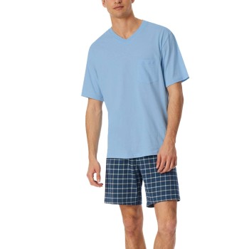Schiesser Comfort Essentials V-Neck Short Pyjamas
