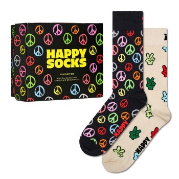2-Pak Happy Socks Peace Socks Gift Set