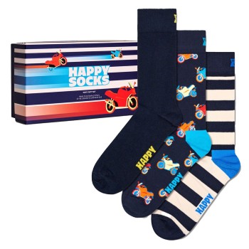 3-Pak Happy Socks Navy Socks Gift Box