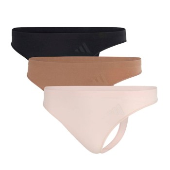 3-Pak Adidas Sport Active Seamless Low Rise Thongs