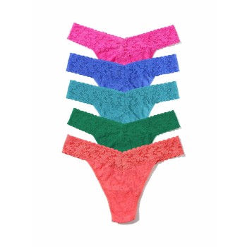 5-er-Pack Hanky Panky Signature Lace Original Rise Thongs