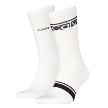 2-Pak Calvin Klein Cotton Logo Stripe Crew Socks