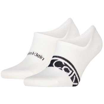 2-Pak Calvin Klein Cotton Logo Stripe Footie Socks