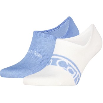 2-Pak Calvin Klein Cotton Logo Stripe Footie Socks