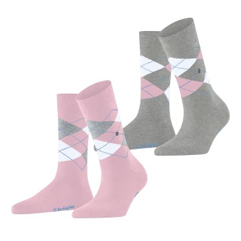 2-Pakning Burlington Everyday Argyle Women socks