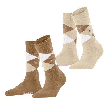 2-Pakning Burlington Everyday Argyle Women socks