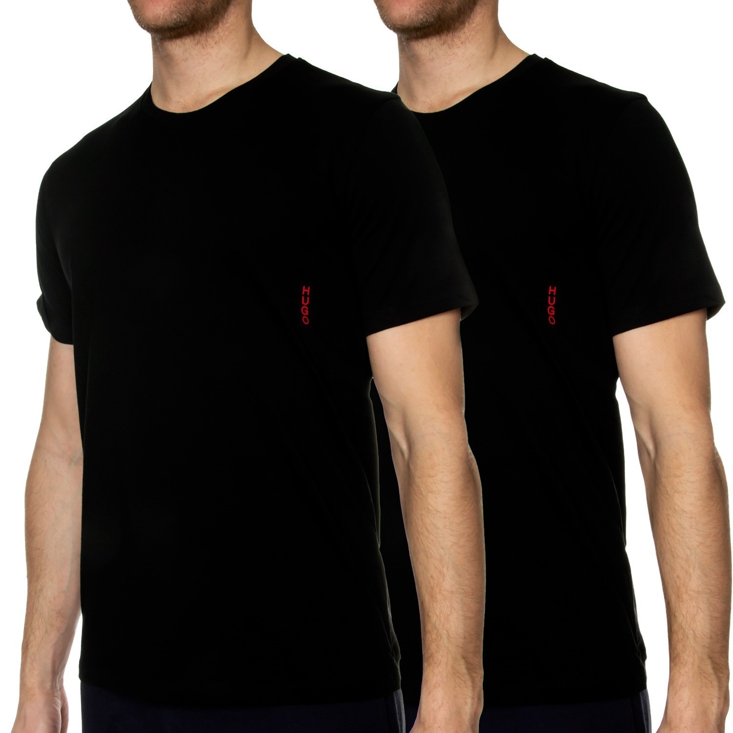 2er HUGO Herren Rn Twin Pack T-Shirt 