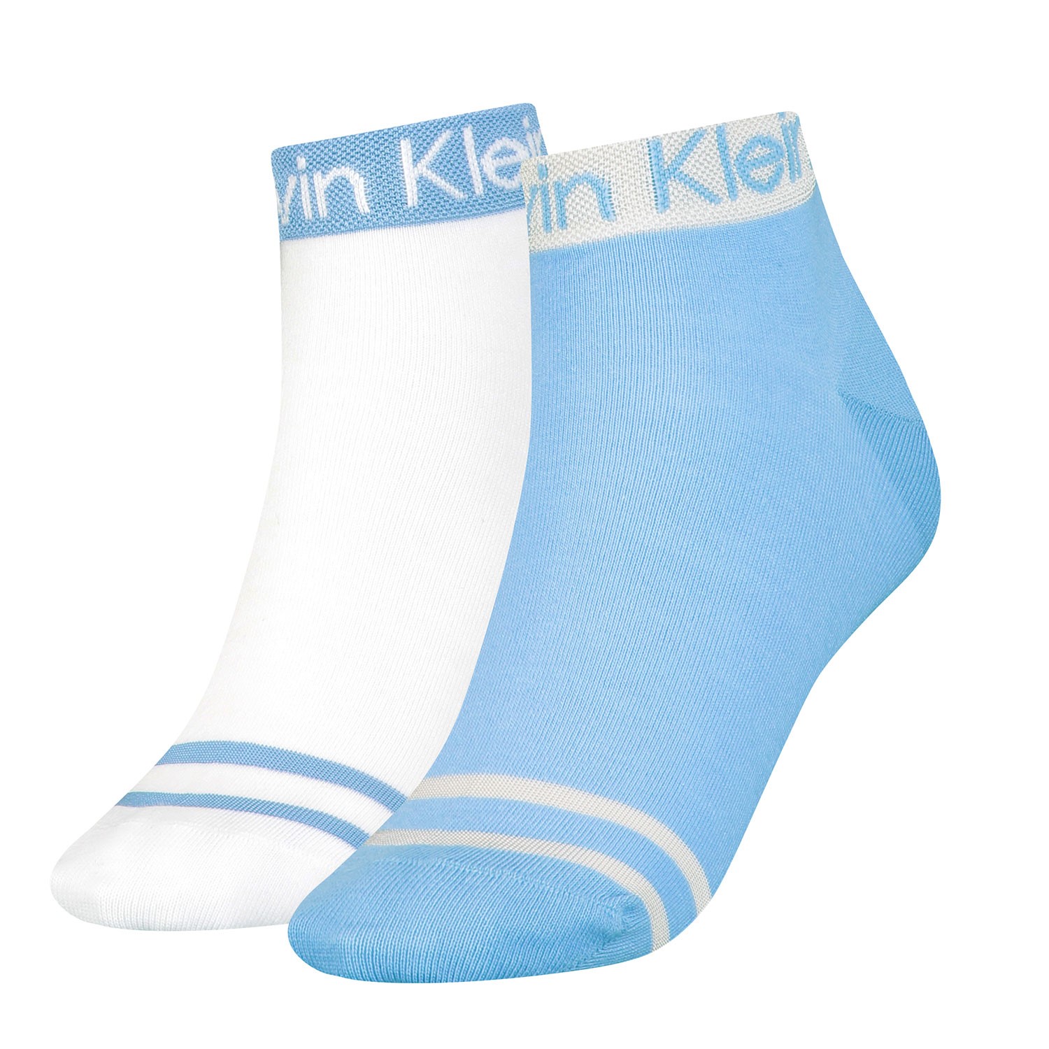 Calvin Klein Logo Welt Quarter Socks 