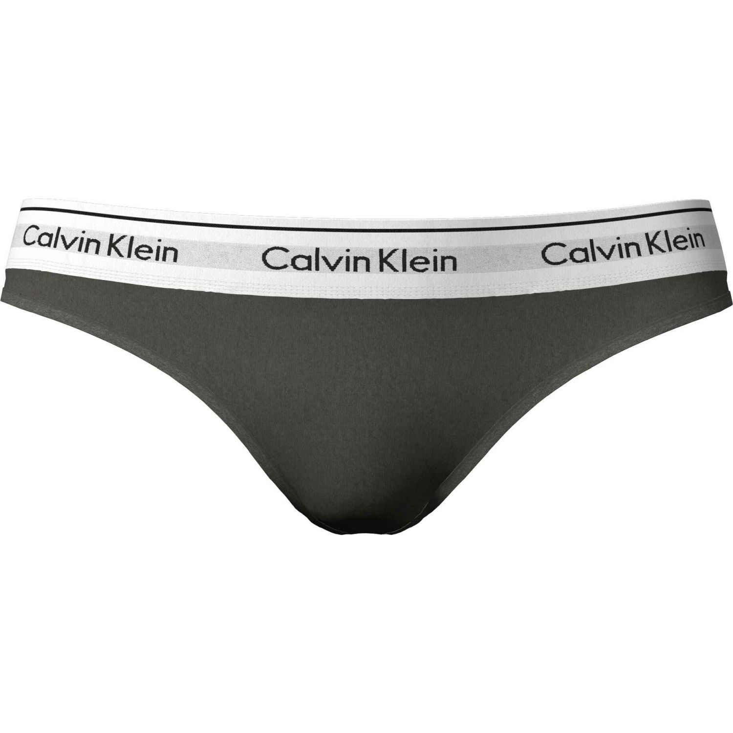 Calvin Modern Cotton Field Olive Thong - String - - - Upperty.dk