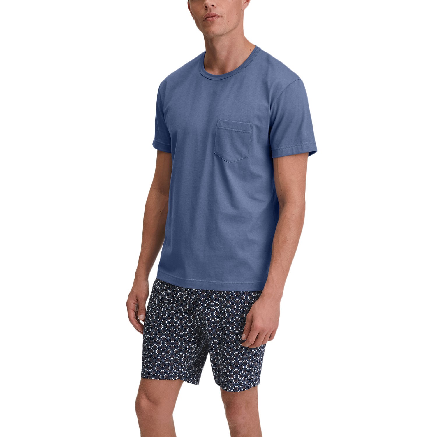 Calida Relax Imprint O Neck Short Pyjama 
