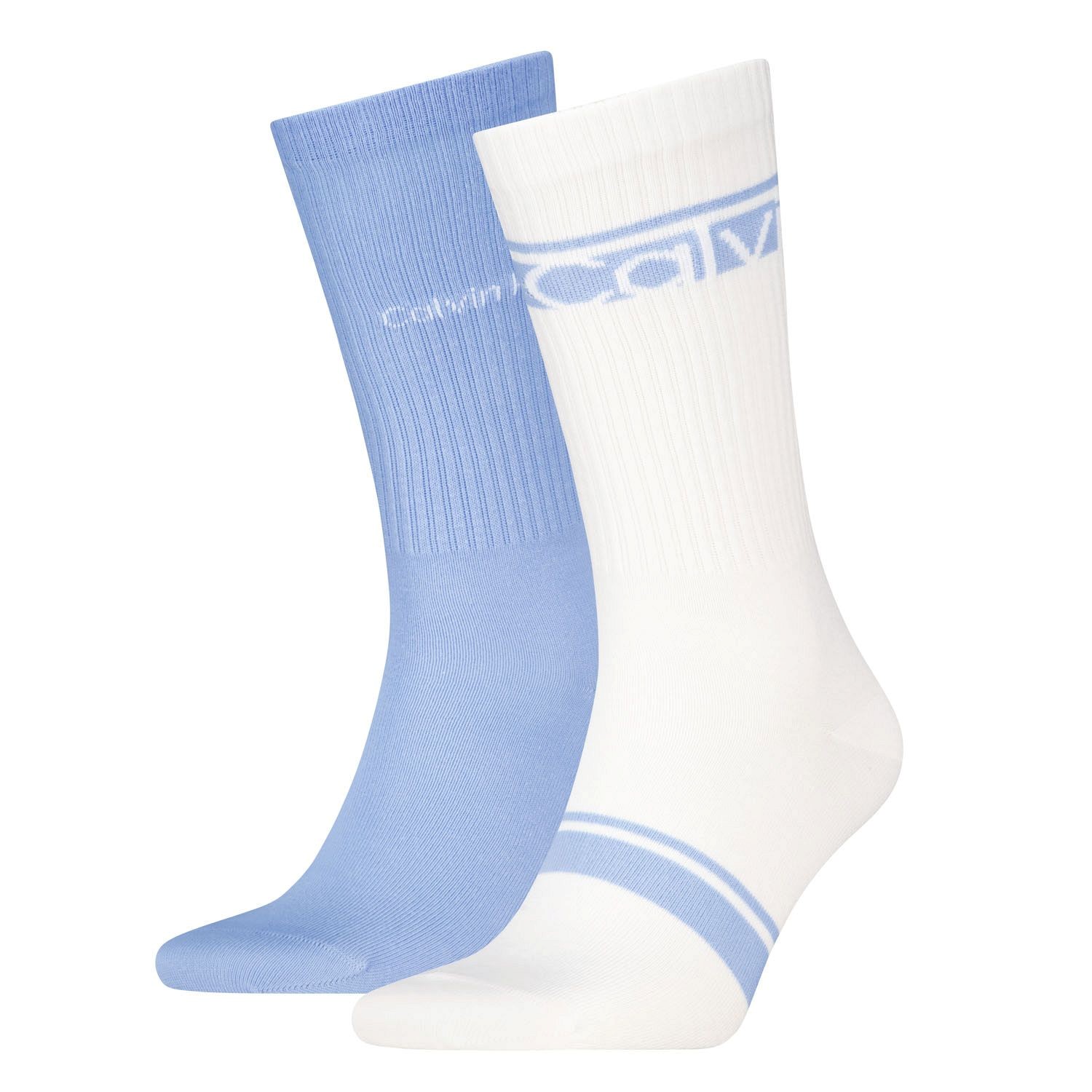 Calvin Klein Cotton Logo Stripe Crew Socks
