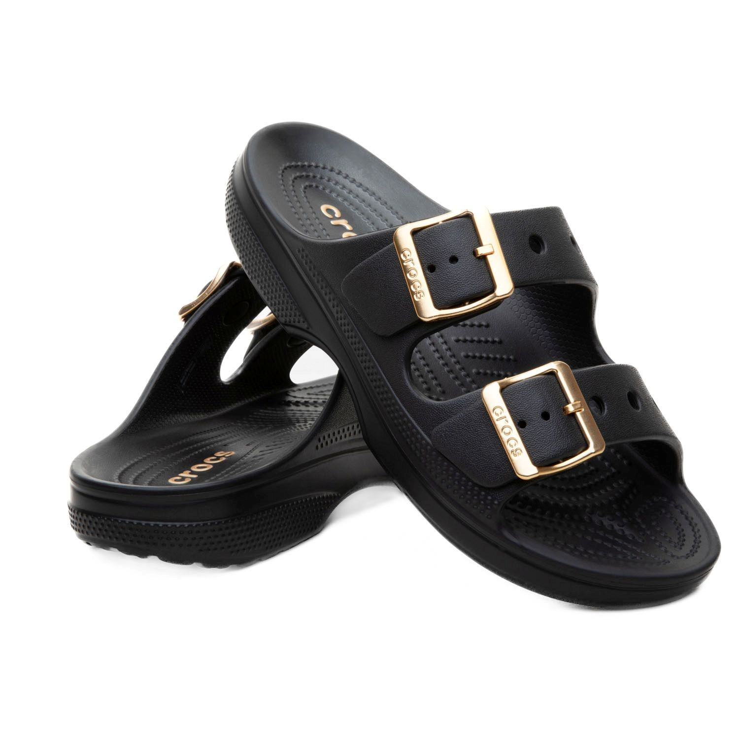 Crocs Saturday Metallic Buckle Sandal 