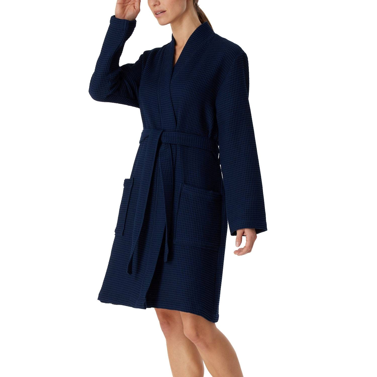 Schiesser Essentials Waffle Bathrobe