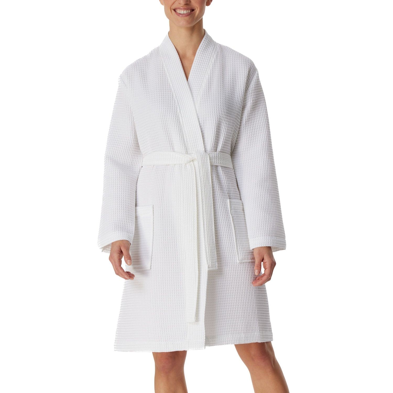 Schiesser Essentials Waffle Bathrobe