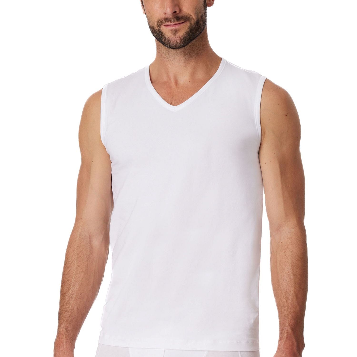 Schiesser Cotton Tank Top V-Neck