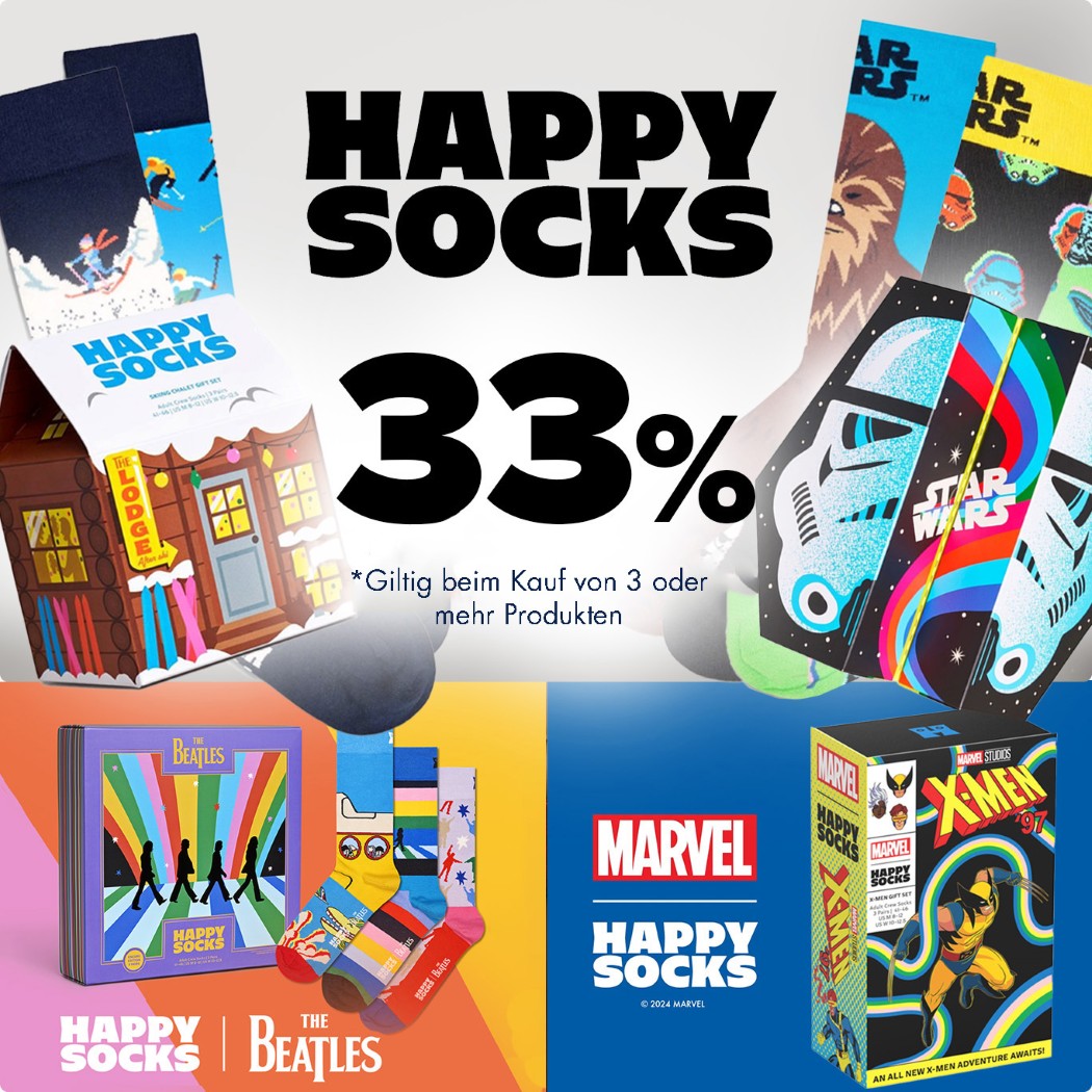 Happy socks 33%