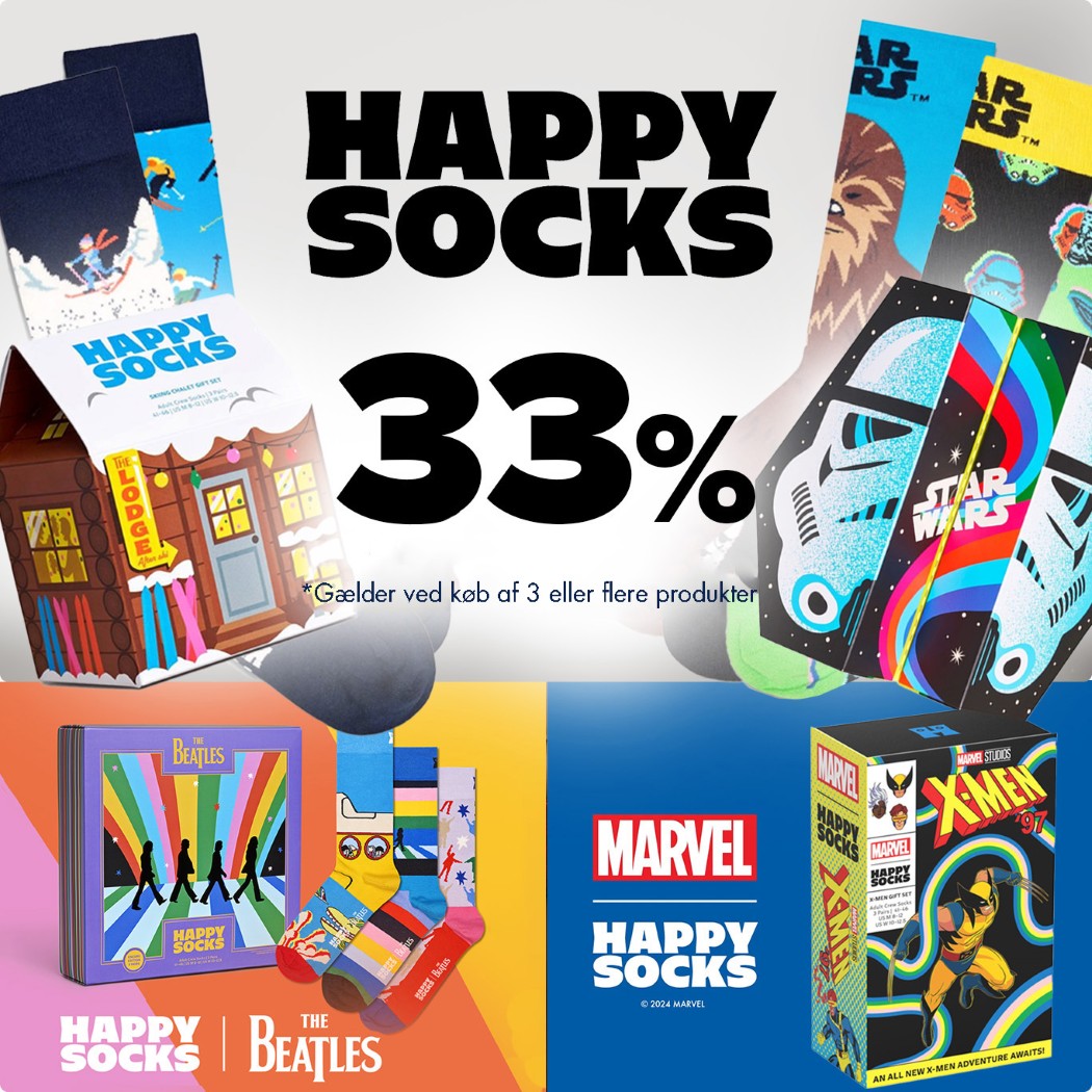 Happy socks 33%