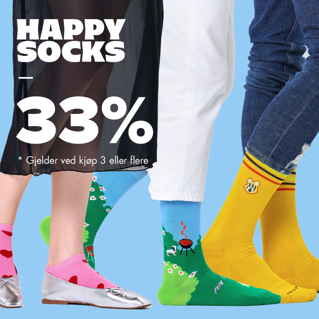 Happy socks 33% - Upperty.no